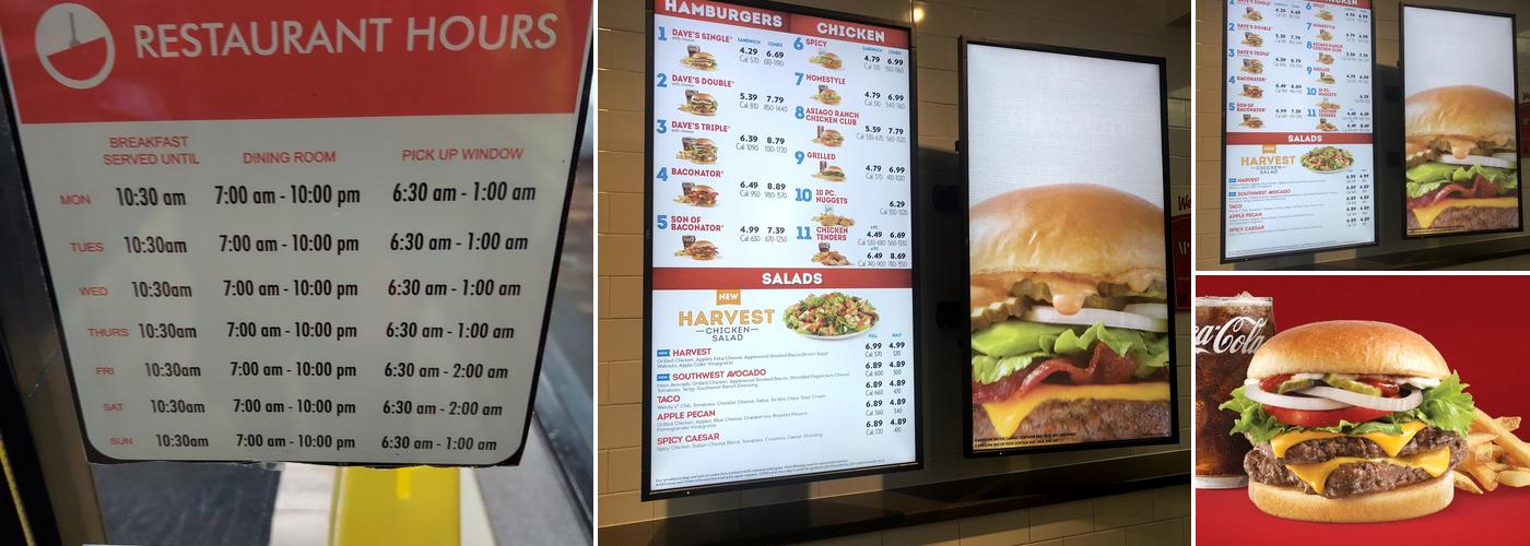 Wendy's Menu