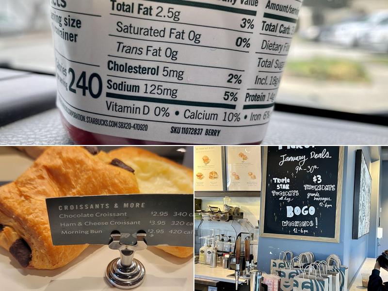 Starbucks Menu