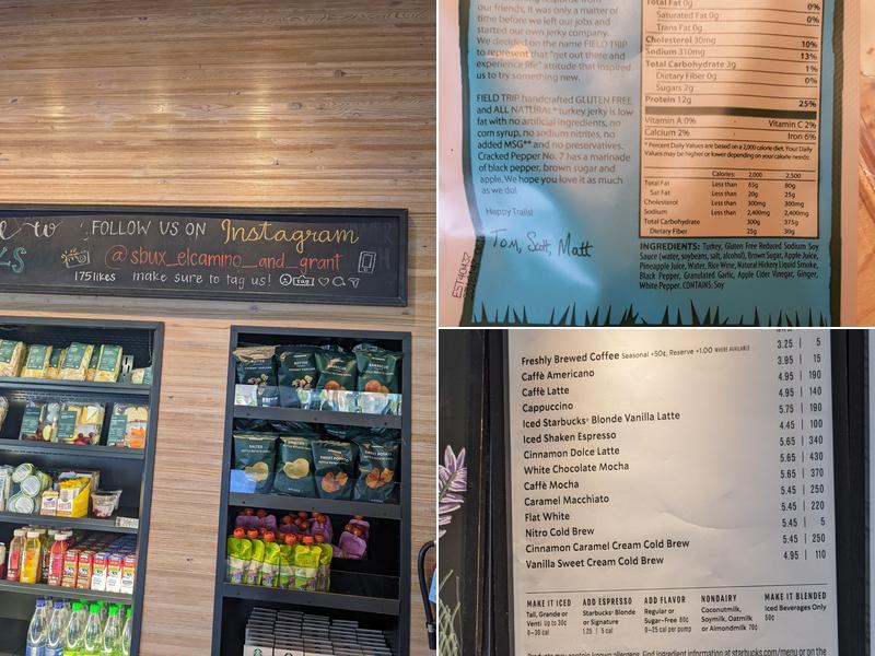 Starbucks Menu