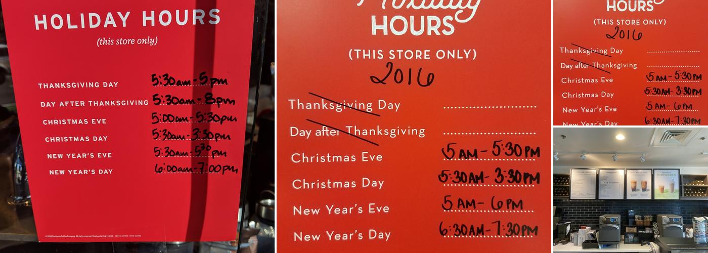 Starbucks Menu