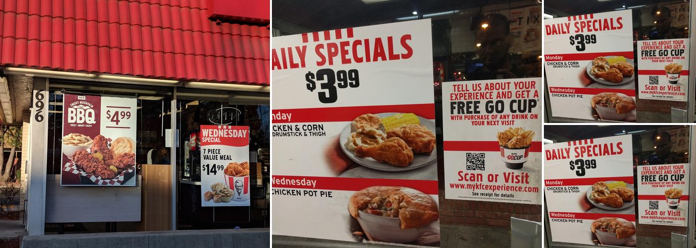 KFC Menu