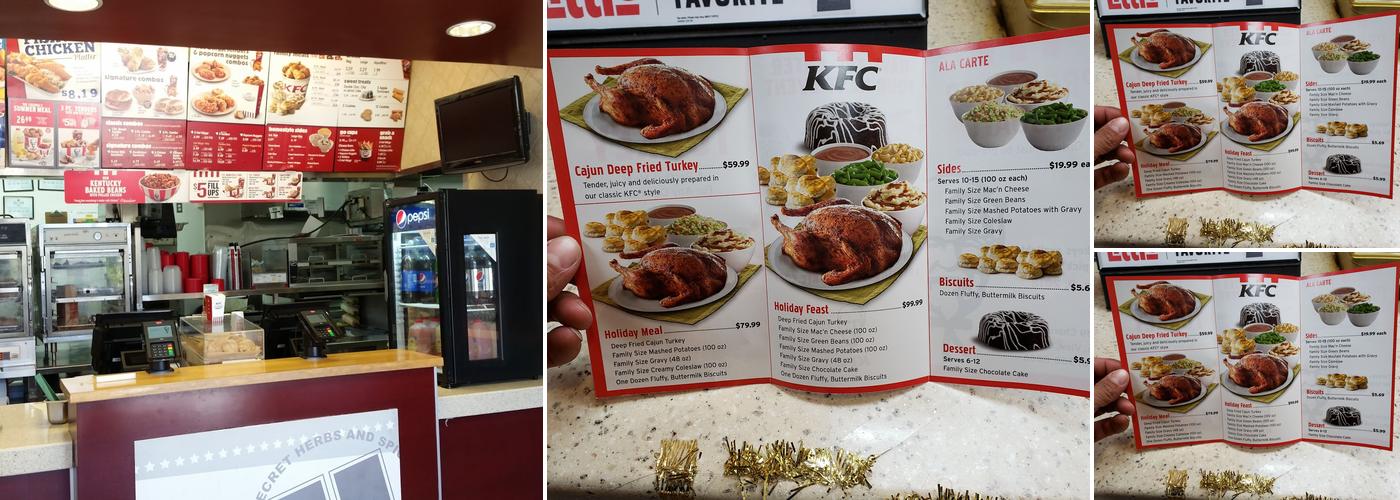 KFC Menu