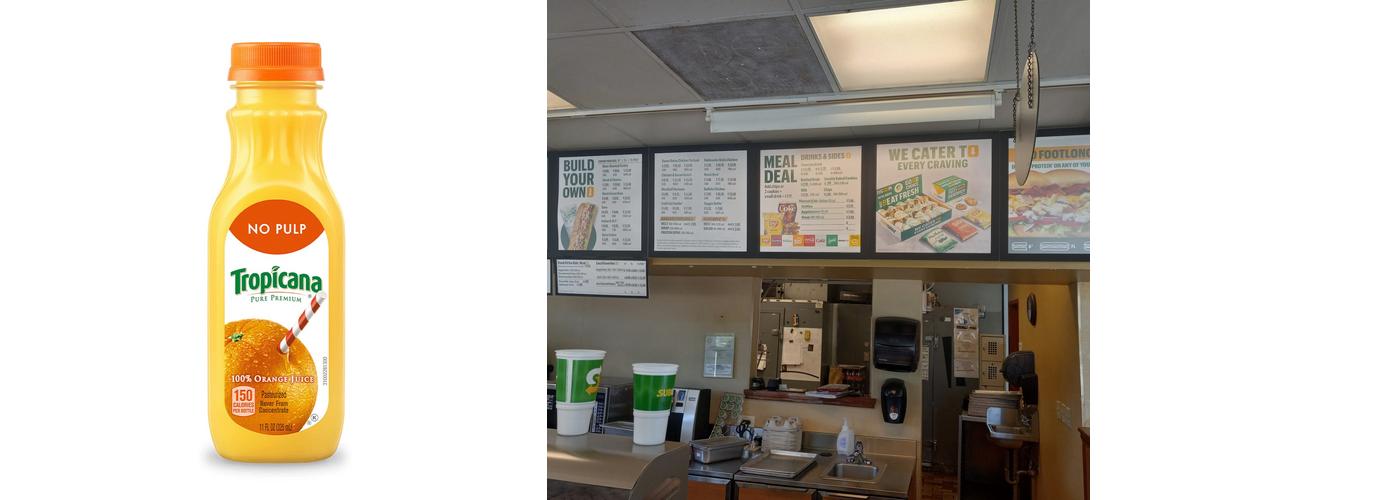 Subway Menu