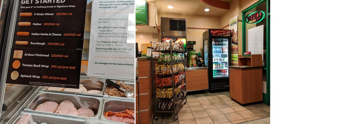 Subway Menu