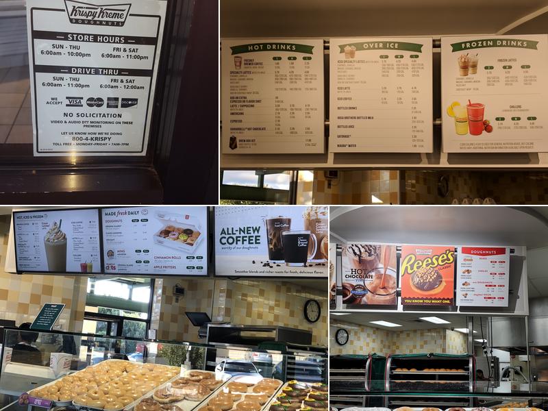 Krispy Kreme Menu