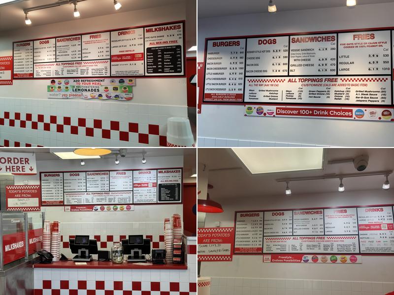 Five Guys Menu