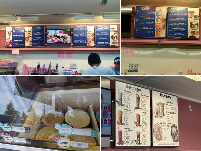 Baskin-Robbins Menu