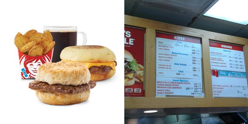 Wendy's Menu