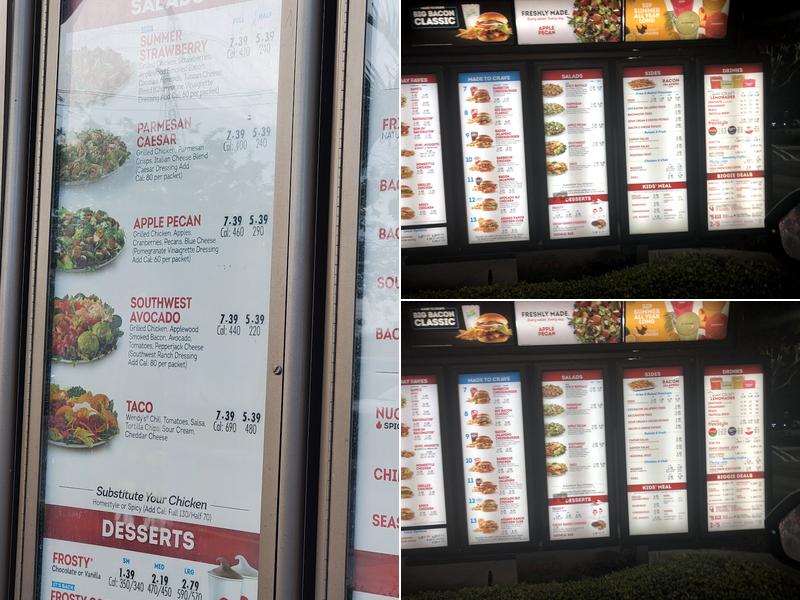 Wendy's Menu