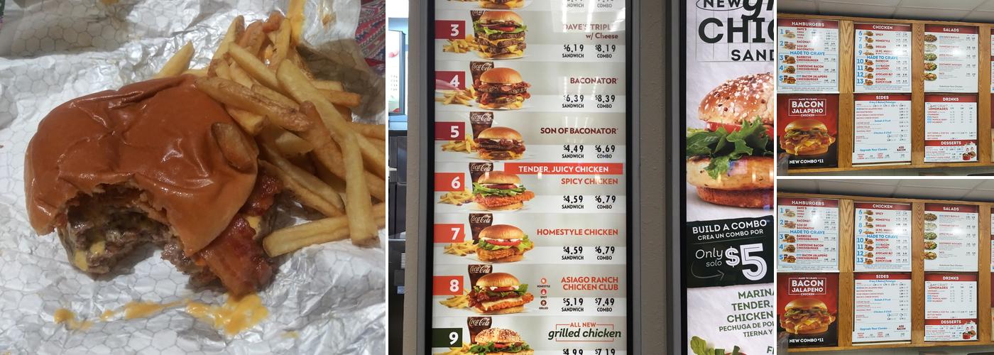 Wendy's Menu