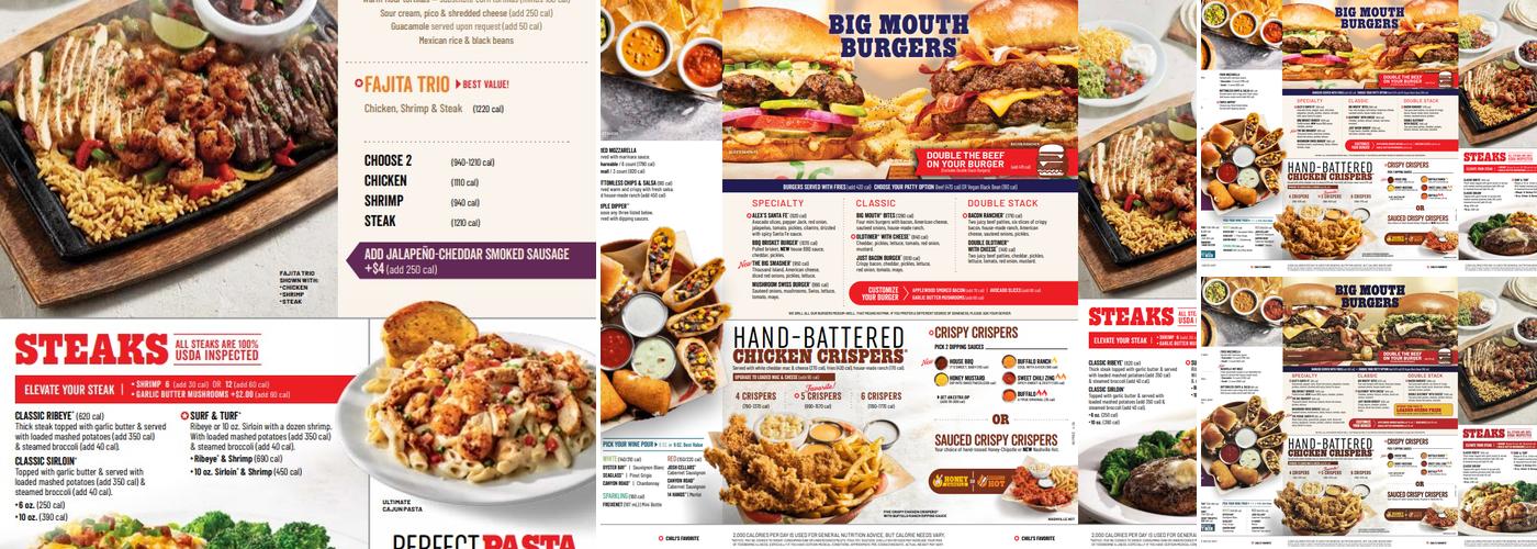 Chili's Grill & Bar Menu