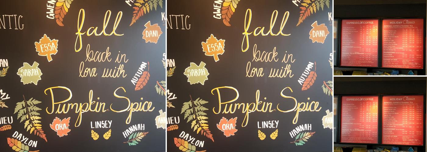 Starbucks Coffee Company Menu