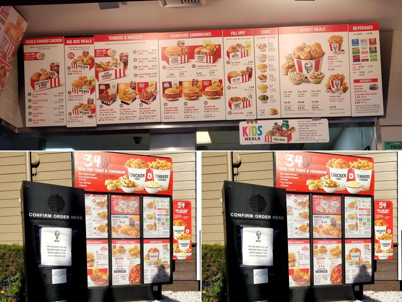 KFC Menu