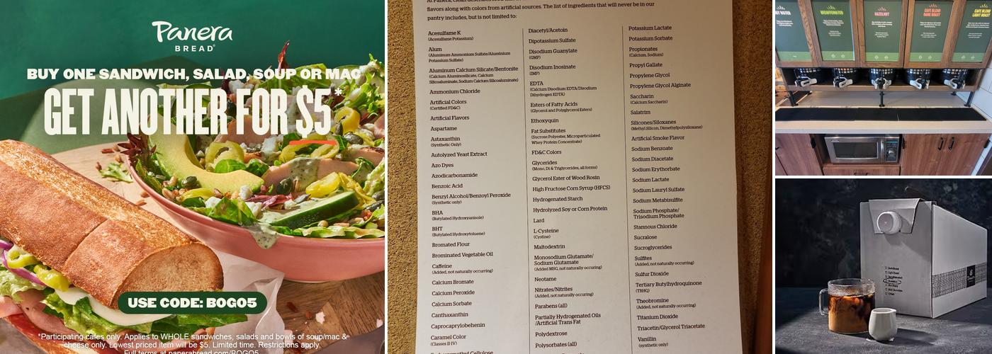 Panera Bread Menu