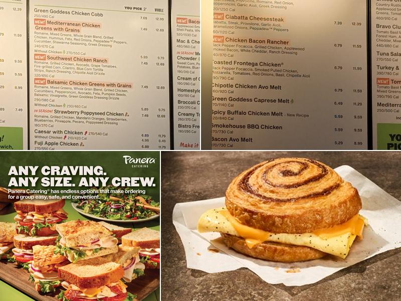 Panera Bread Menu