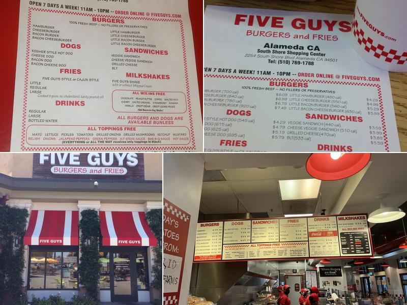 Five Guys Menu
