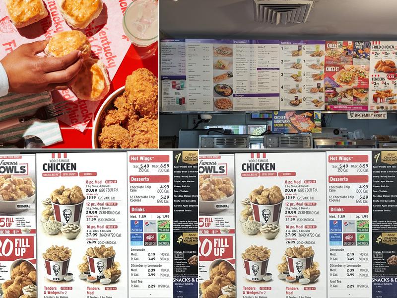 KFC Menu