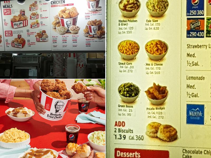 KFC Menu