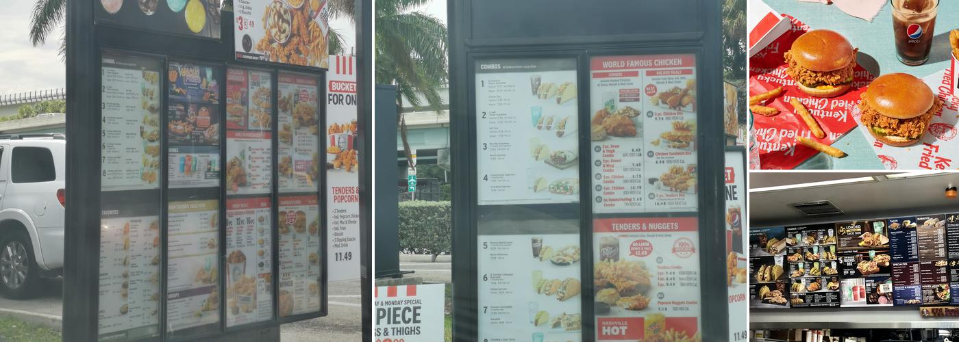 KFC Menu