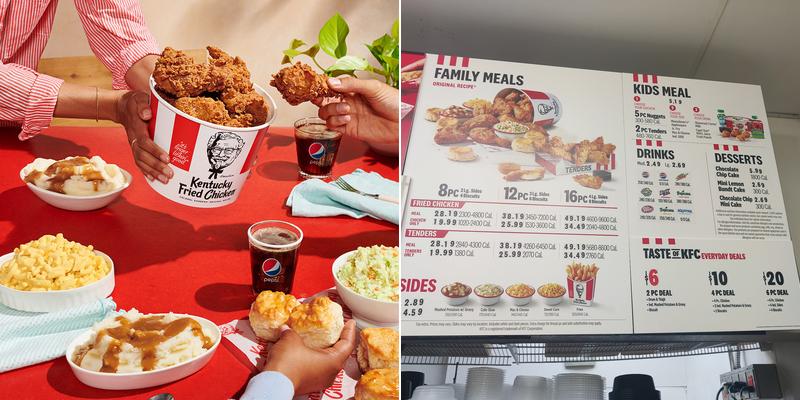 KFC Menu