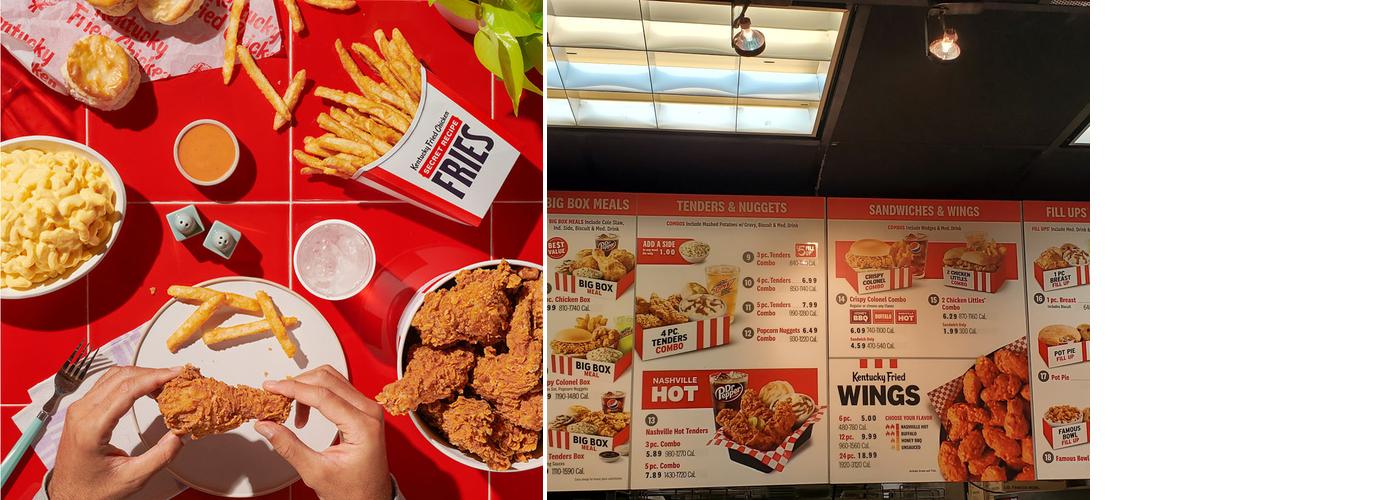 KFC Menu