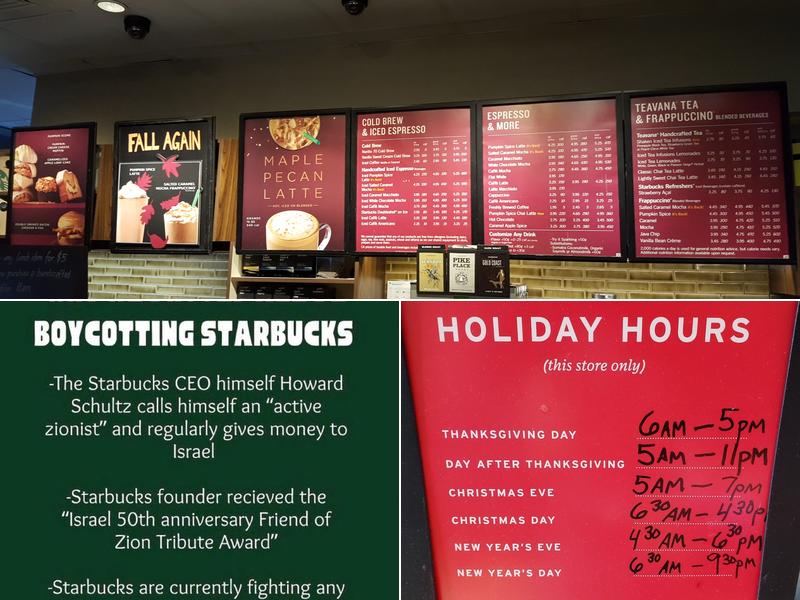Starbucks Coffee Company Menu