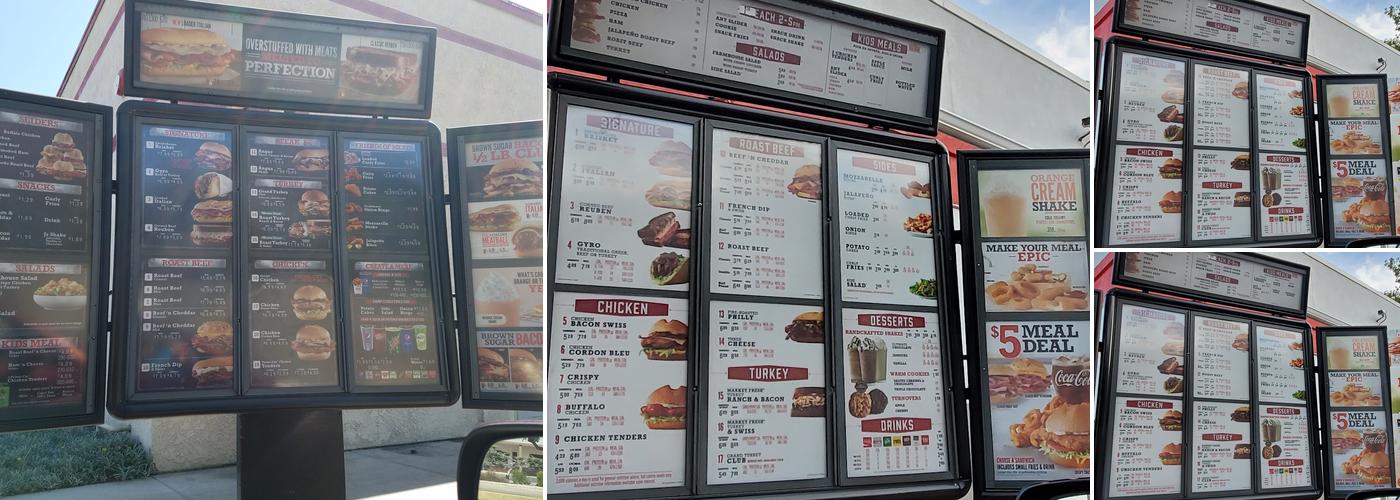 Arby's Menu