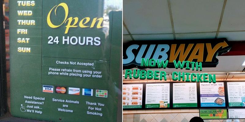 Subway Menu