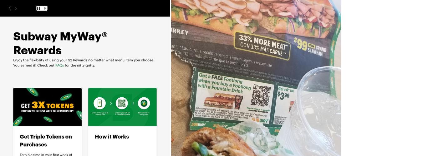 Subway Menu