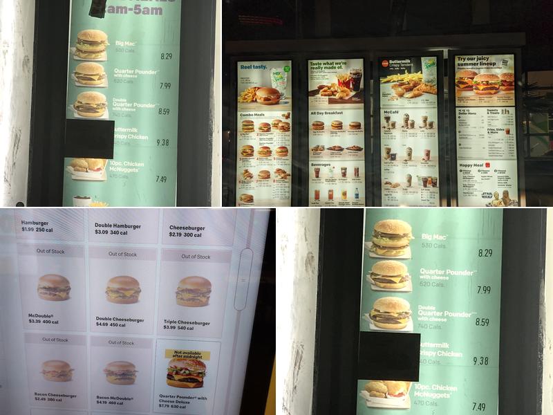 McDonald's Menu