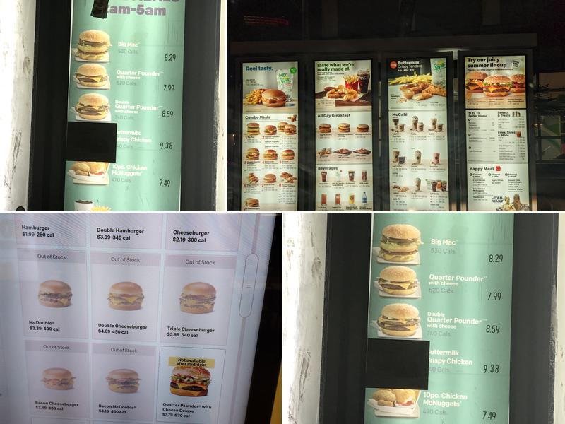 McDonald's Menu