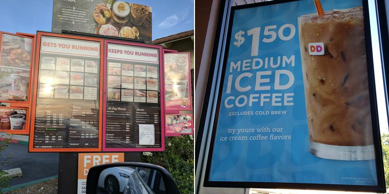 Dunkin' Menu