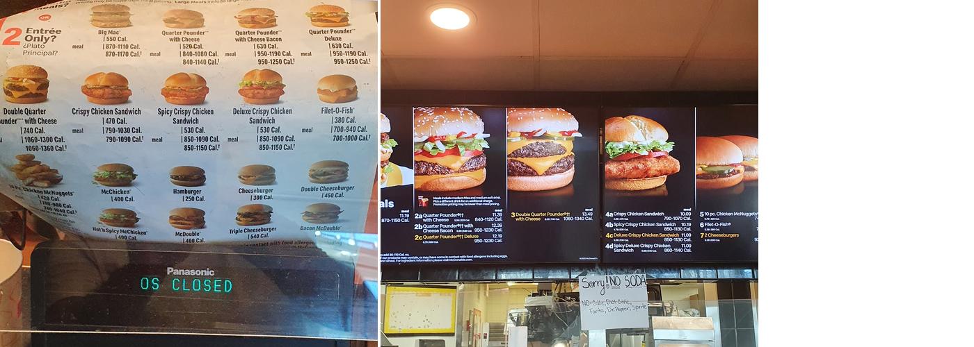 McDonald's Menu