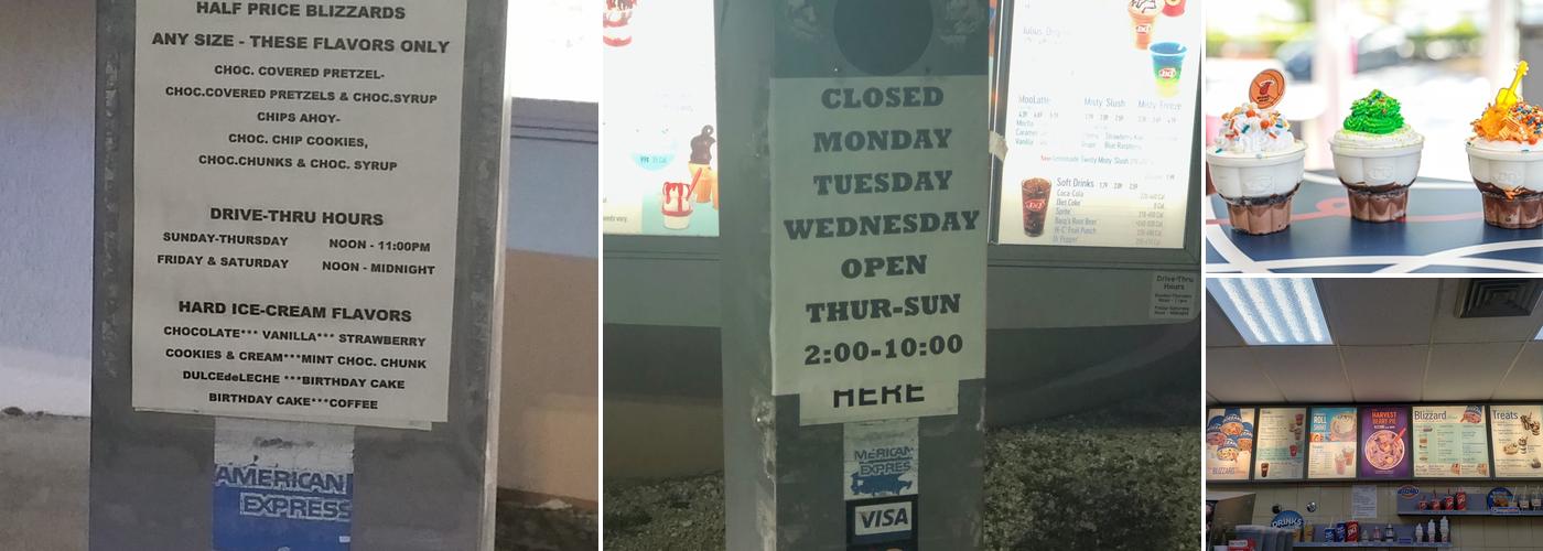 Dairy Queen Menu