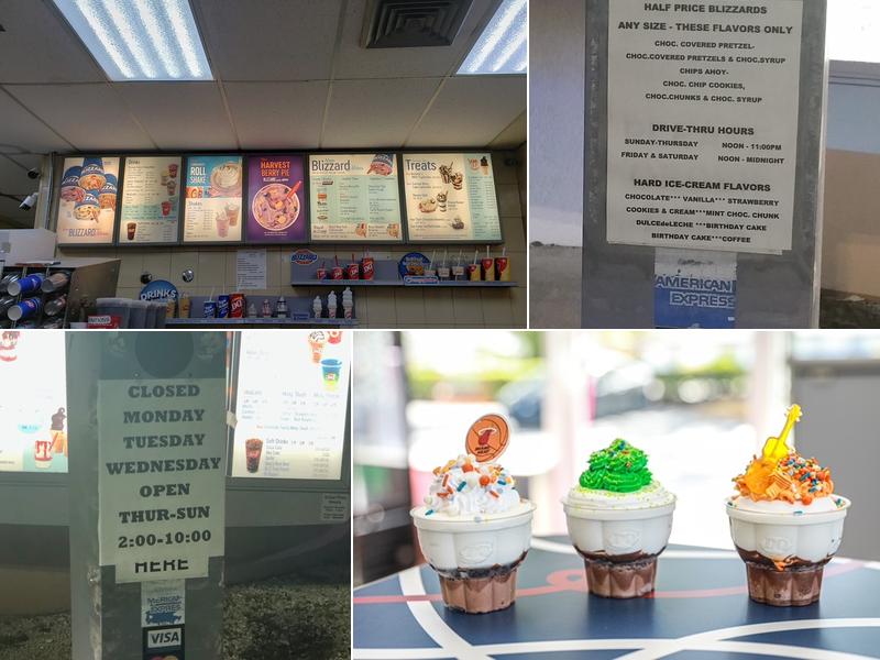 Dairy Queen Menu