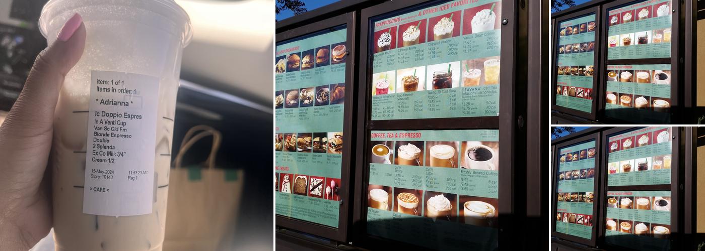 Starbucks Menu