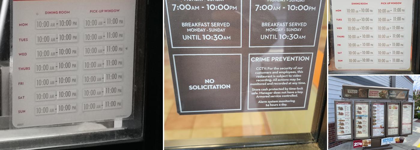 Wendy's Menu