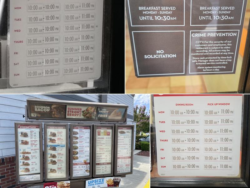 Wendy's Menu