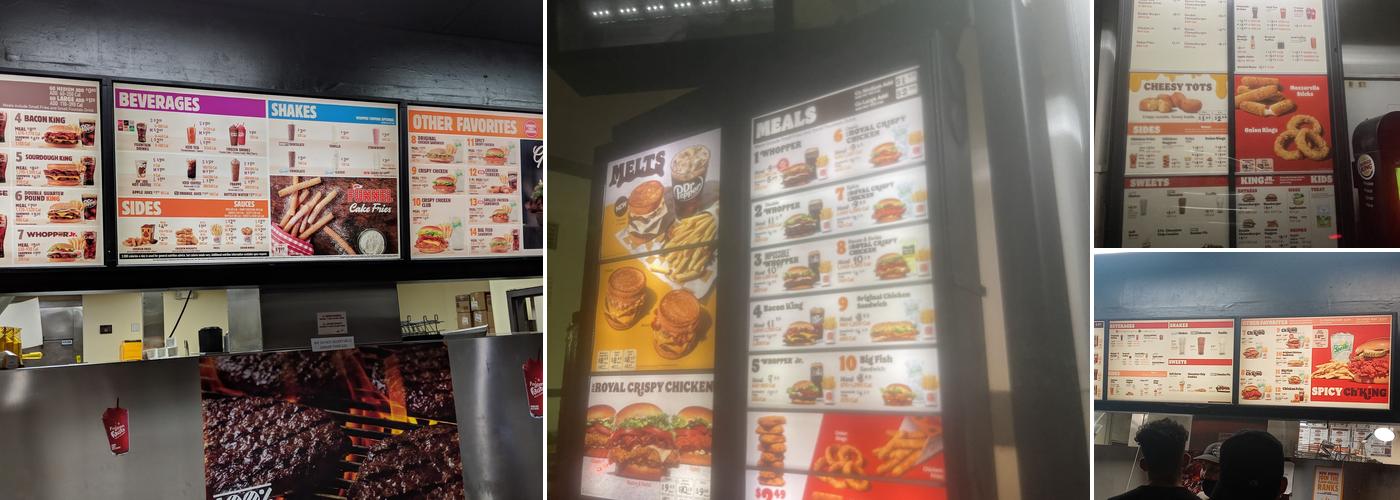 Burger King Menu