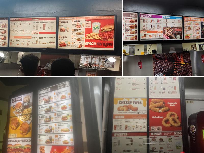 Burger King Menu