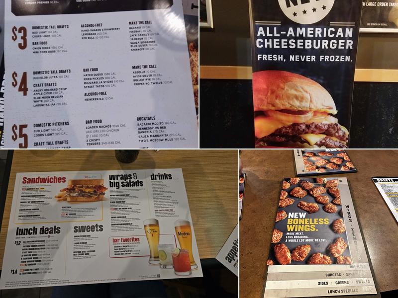 Buffalo Wild Wings Menu