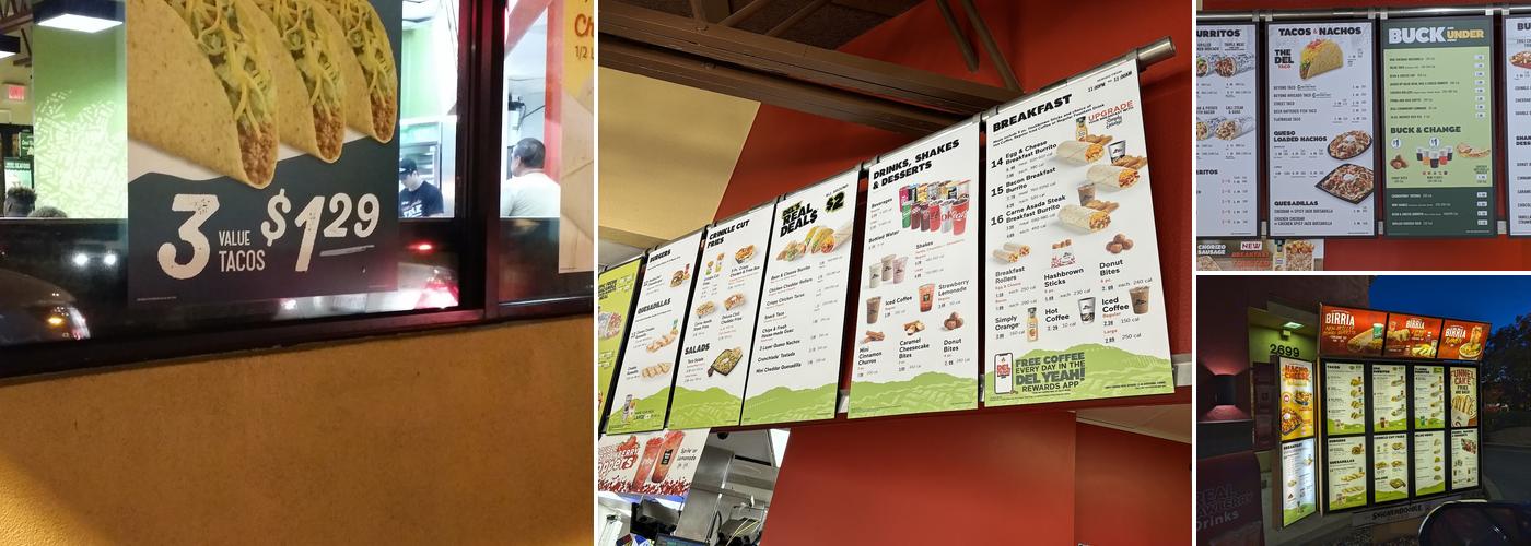 Del Taco Menu