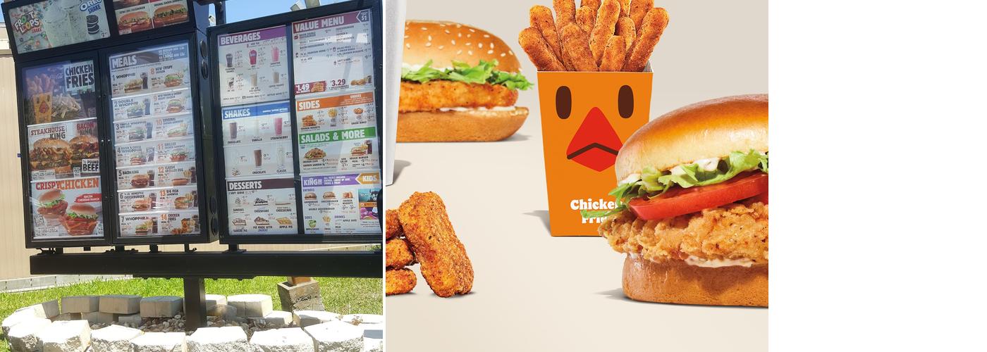 Burger King Menu