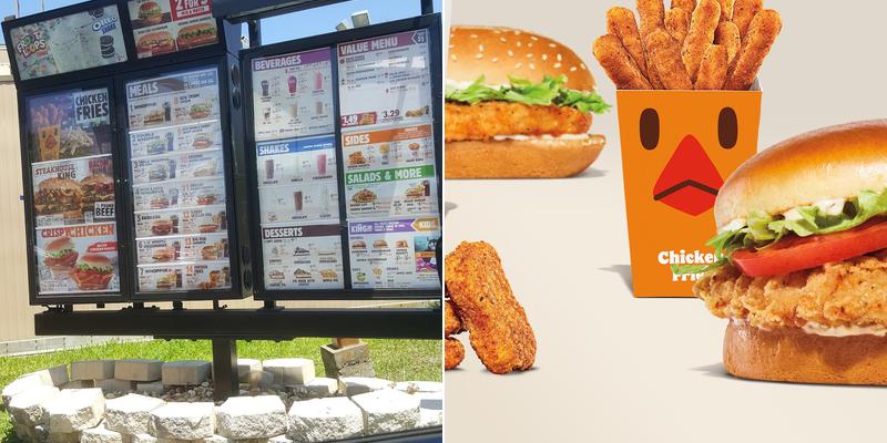 Burger King Menu
