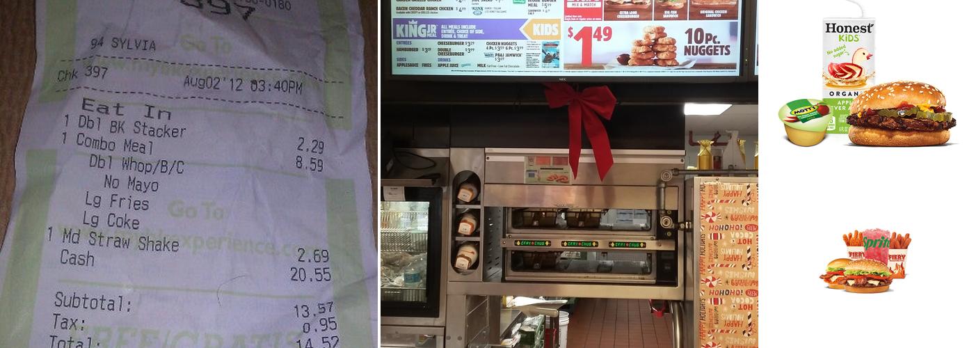 Burger King Menu