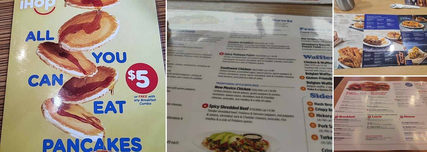 IHOP Menu