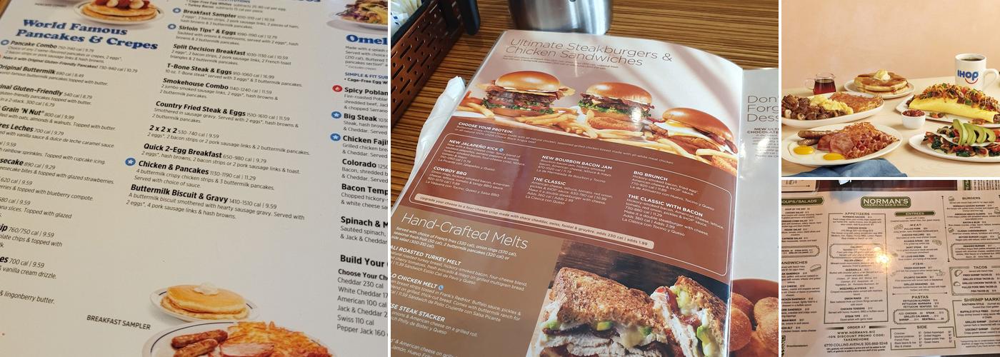 IHOP Menu