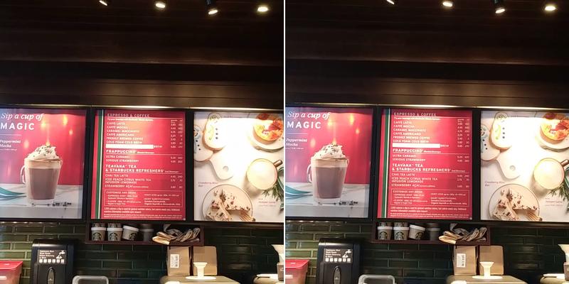 Starbucks Coffee Company Menu