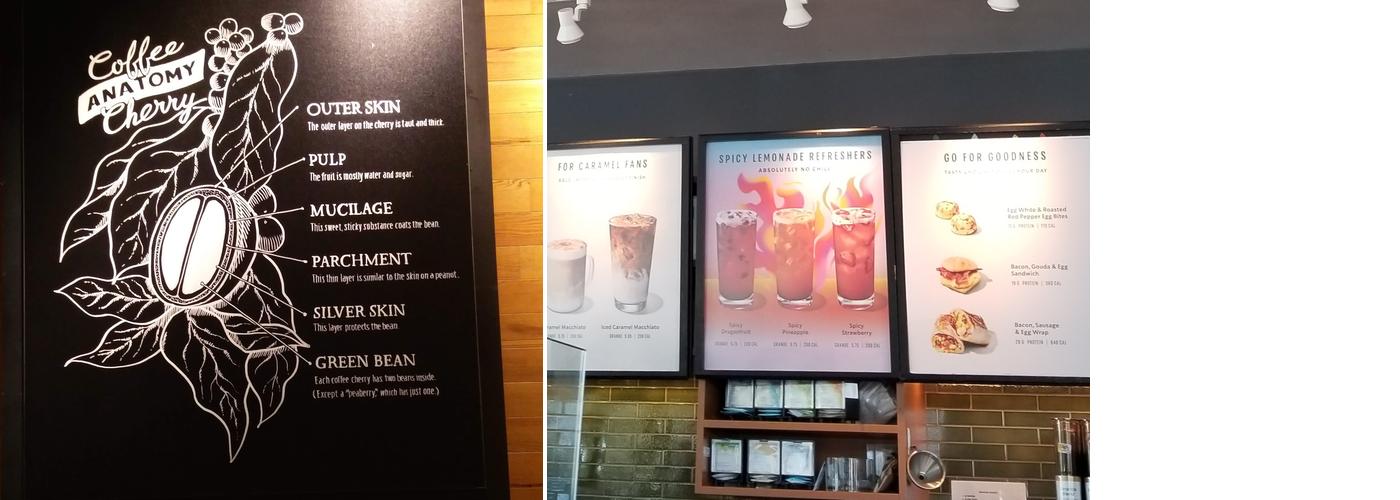 Starbucks Coffee Company Menu