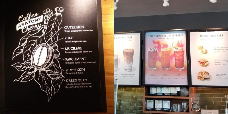 Starbucks Coffee Company Menu